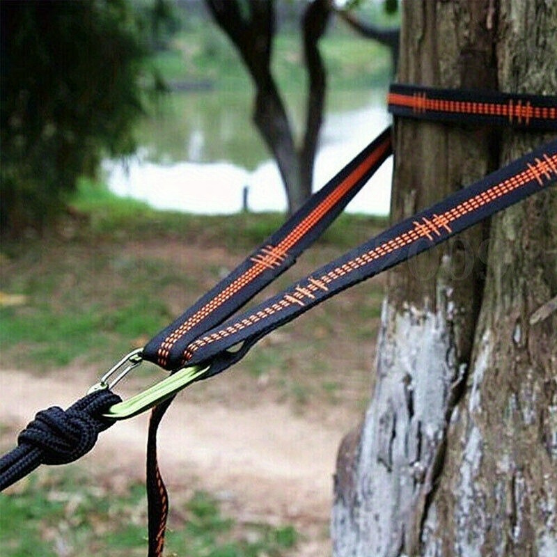 Outdoor Camping Hammock - 2/4피스 헤비듀티 클라이밍 버클 및 조절