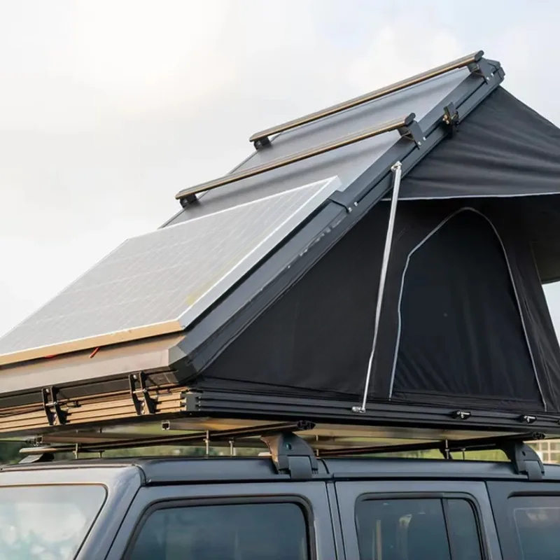 Outdoor Camping Equipment - 고품질 3~4인용 삼각형 알루미늄 하드쉘 루프탑