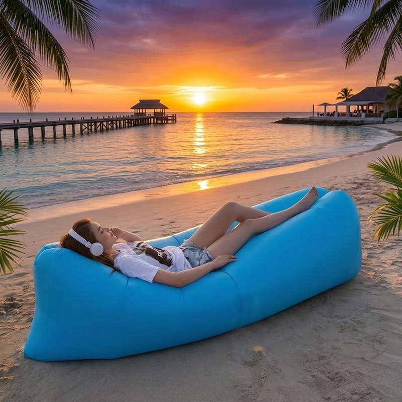 Outdoor Camping Couch - 휴대용 에어 소파, 빠른 공기 주입