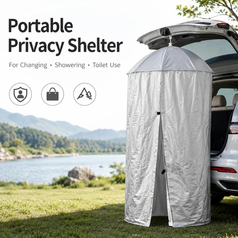 Outdoor Camping Toilet Tent - 야외 휴대용 걸이식 프라이버시 쉘터 팝업