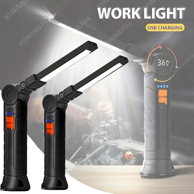 Outdoor Camping Decor - 자석 및 후크가 있는 충전식 LED