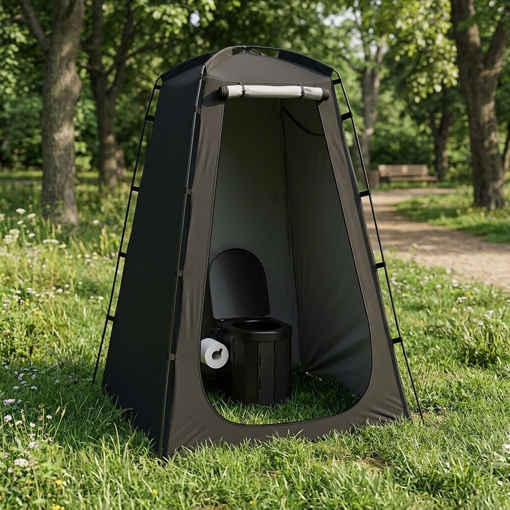 Outdoor Camping Toilet Tent - 야외용 휴대용 화장실 텐트, 캠핑 샤워실