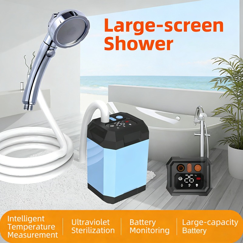 Outdoor Camping Shower - 5400mAh/9000mAh 야외 휴대용 캠핑 샤워기 (디스플레이
