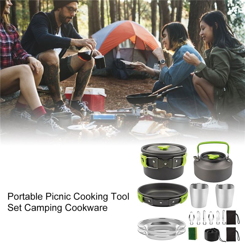 【구매자】캠핑 조리기구 휴대용 냄비 팬 컵 티포트 세트 - Outdoor Camping Cooking Equipment 리뷰 및 가격