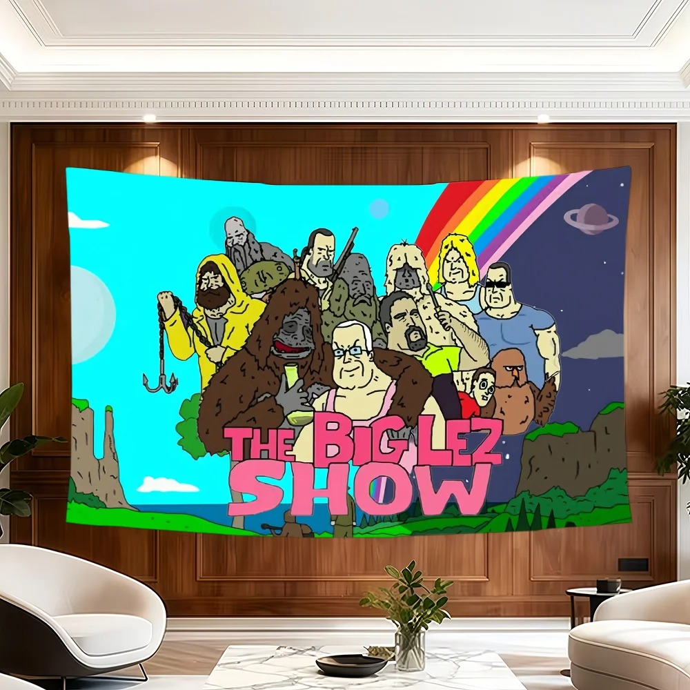 만화 B-Big Lez S-Show 플래그 장식 배너  - Outdoor Camping Show 리뷰 및 가격