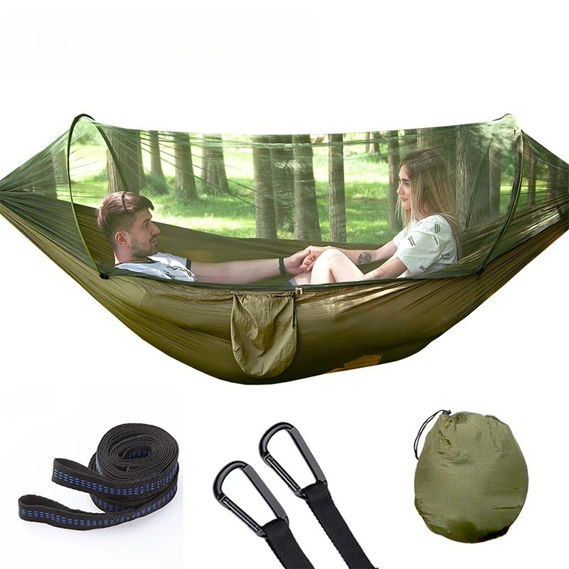 모기장이 있는 야외 캠핑 해먹, 자동 빠른 설치 해먹, - Outdoor Camping Hammock 리뷰 및 가격