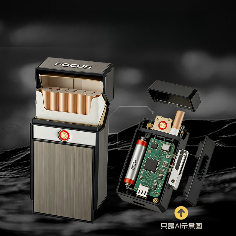 새로운 USB 담배케이스 라이터, 방습 및 방풍 기능. - Outdoor Windproof Lighter 리뷰 및 가격