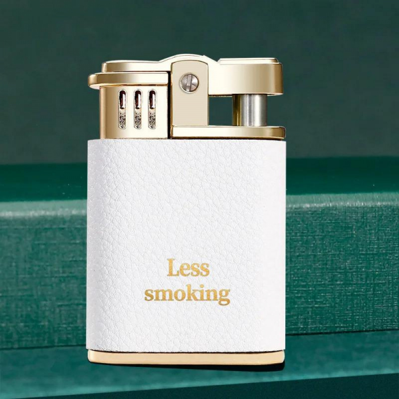휴대용 방풍 라이터, 레트로 가죽 무늬 금속 바디, 실 - Outdoor Windproof Lighter 리뷰 및 가격