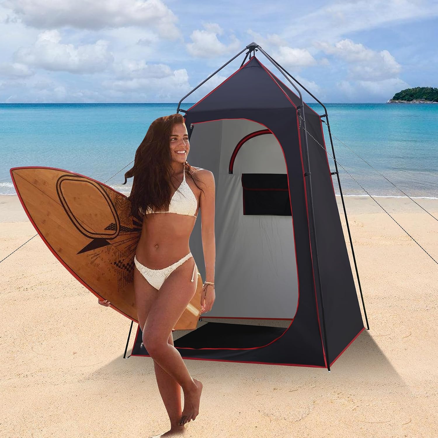 캠핑용 샤워 텐트, 휴대용 야외용 개인 공간 텐트로 샤 - Outdoor Camping Toilet Tent 리뷰 및 가격