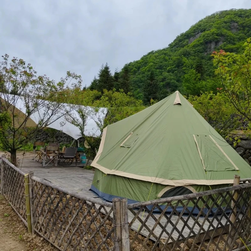 몽골 유르트 텐트, 피라미드형 야외 캠핑 텐트, 고급  - Outdoor Yurt Camping 리뷰 및 가격