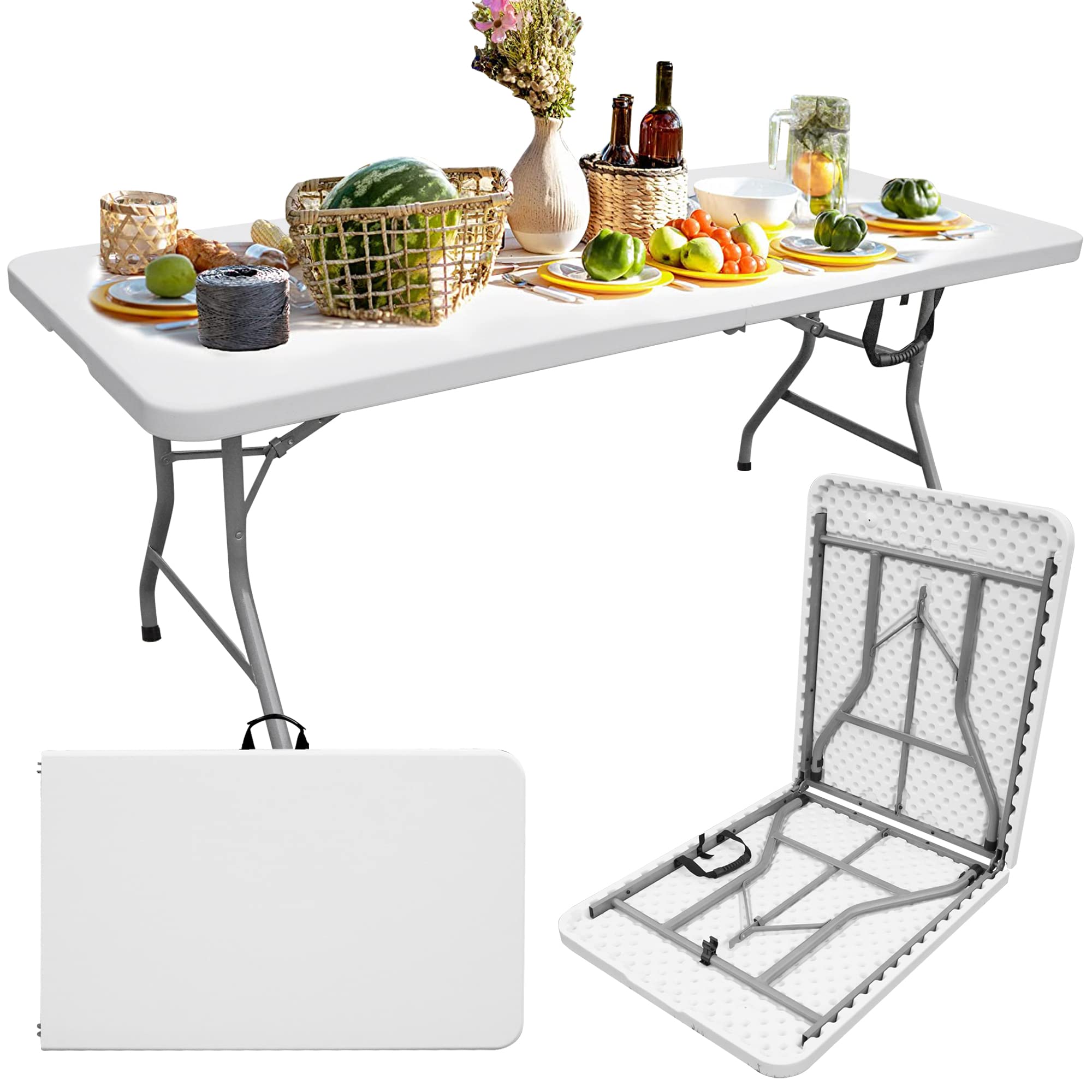 경량 휴대용 플라스틱 접이식 테이블 (야외 케이터링,  - Outdoor Camping Rental 리뷰 및 가격