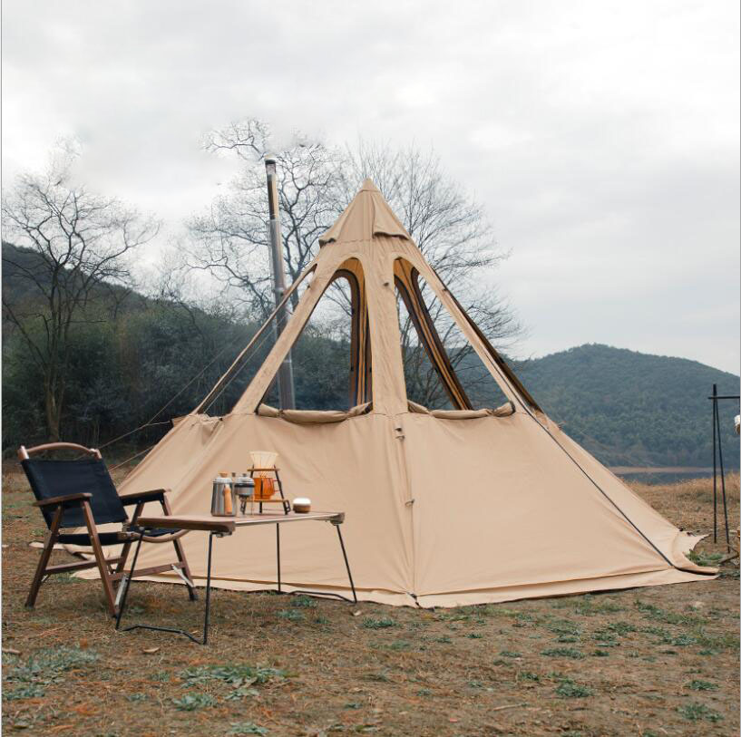 인도 스타일 싱글/더블 레이어 유르트 텐트, 폭풍 방지 - Outdoor Yurt Camping 리뷰 및 가격