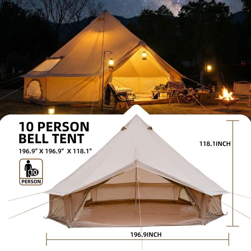 4계절 벨 텐트 16.4피트, 베이지 방수 글램핑 유르 - Outdoor Yurt Camping 리뷰 및 가격