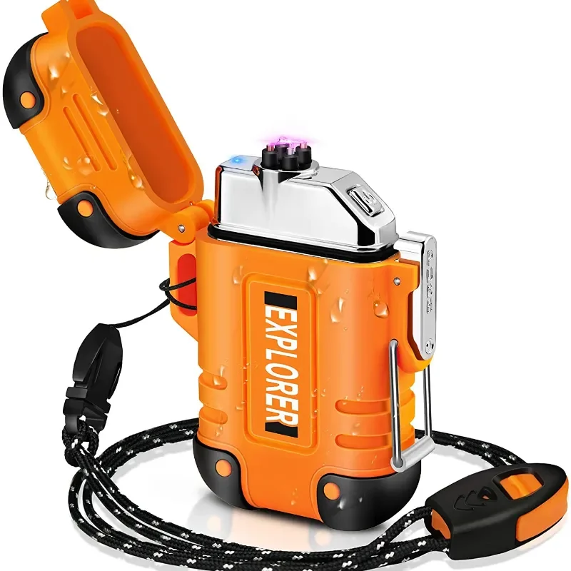 2023 새로운 방수 더블 아크 라이터 USB 충전식  - Outdoor Windproof Lighter 리뷰 및 가격