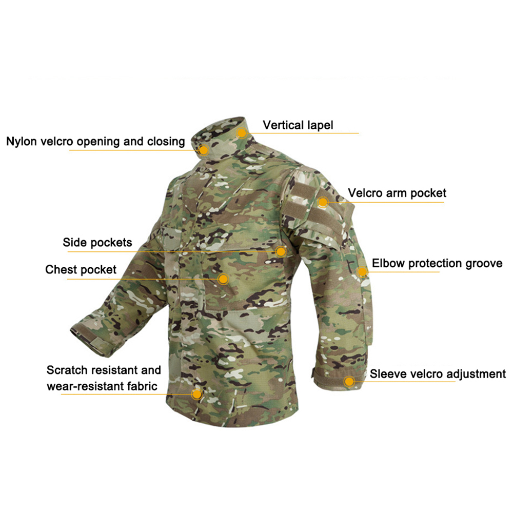 남자 필드 위장 의류 전술 전투 훈련 유니폼 야외 사냥 - Camping Outdoor Clothing 리뷰 및 가격
