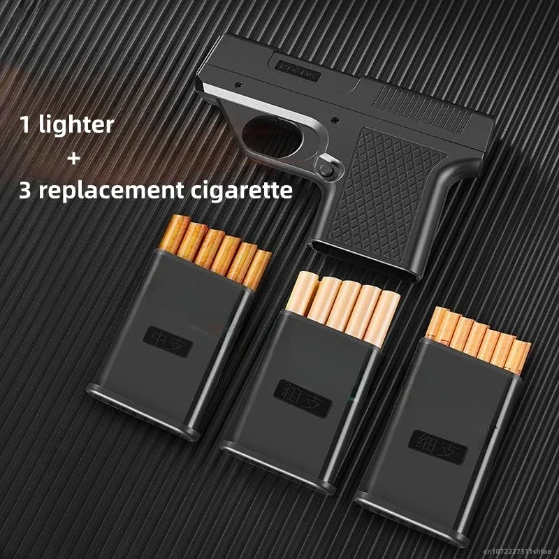 야외 캠핑용 총 모양 담배 케이스(라이터 포함), 3구 - Outdoor Windproof Lighter 리뷰 및 가격