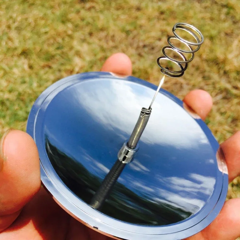 1PC 야외 태양 라이터 캠핑 생존 화재 렌즈 햇빛 초 - Outdoor Windproof Lighter 리뷰 및 가격