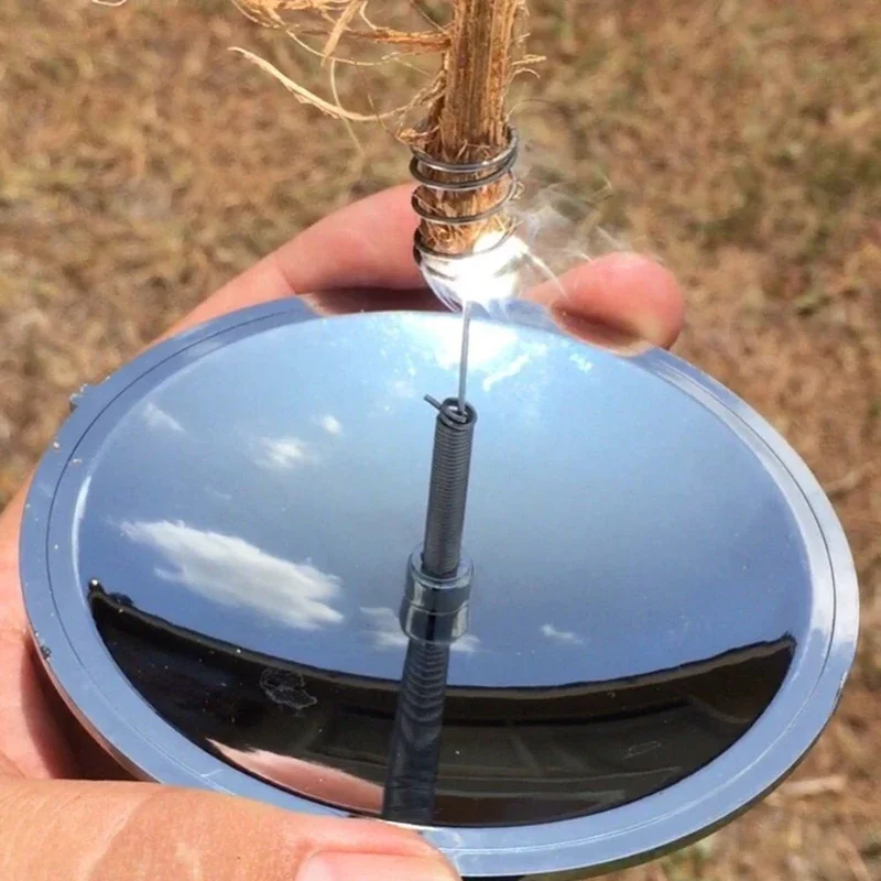 1PC 야외 태양 라이터 캠핑 생존 화재 렌즈 햇빛 초 - Outdoor Windproof Lighter 리뷰 및 가격