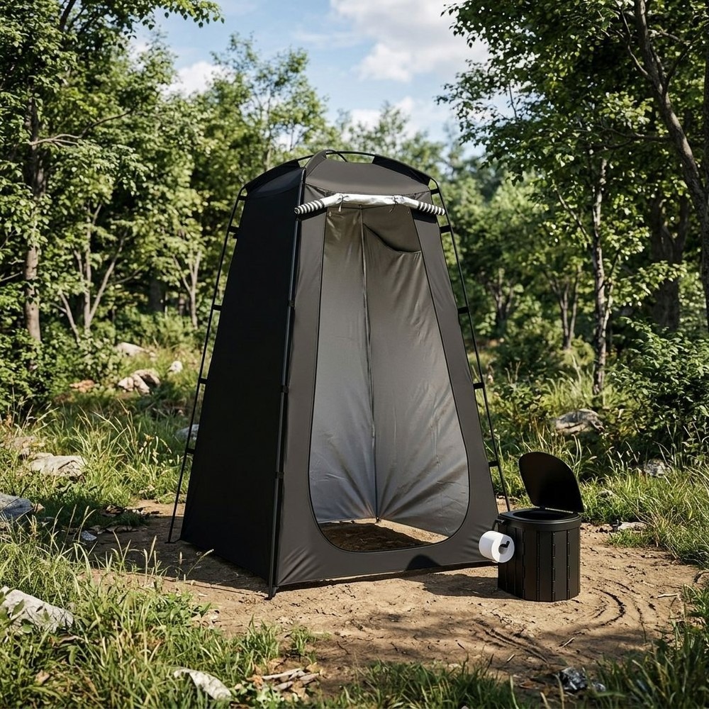야외용 휴대용 화장실 텐트, 캠핑 샤워실 및 탈의실 ( - Outdoor Camping Toilet Tent 리뷰 및 가격
