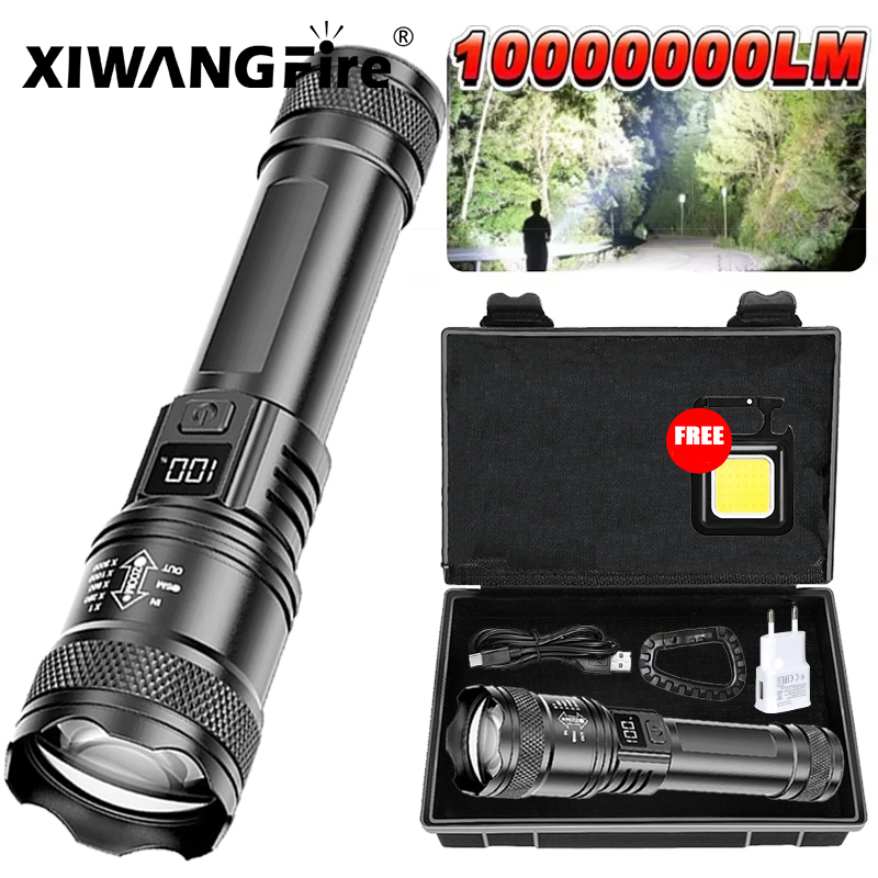울트라 브라이트 LED 손전등 2000LM Type-C - Outdoor Camping Decor 리뷰 및 가격