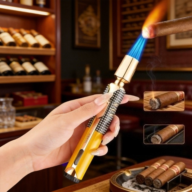조본 메탈 3 플레임 방풍 제트 블루 플레임 부탄 가스 - Outdoor Windproof Lighter 리뷰 및 가격