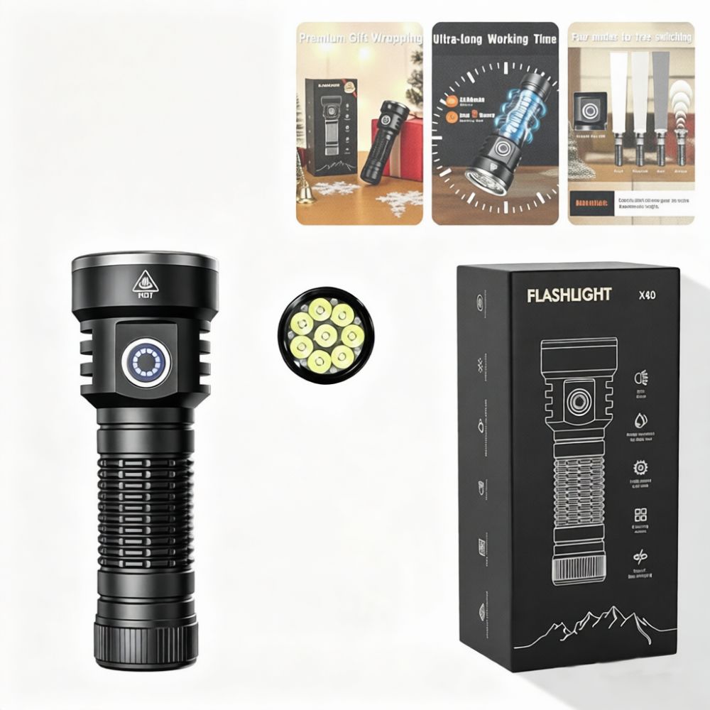 고휘도 LED 손전등, 내구성이 뛰어난 알루미늄 재질, - Outdoor Camping Rug With Led Lights 리뷰 및 가격